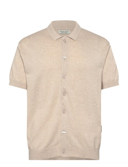 Casual Friday Cfbells Ss Cardigan Knit Beige XL