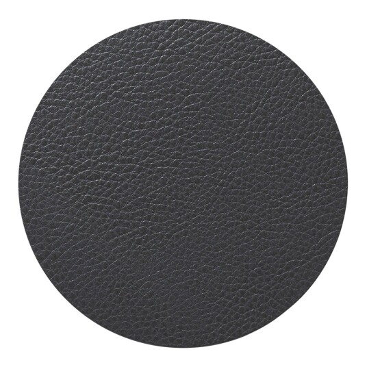 Lind DNA  Leather Serene Circle glassunderlag 10 cm anthracite