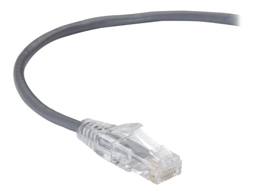 Black Box Slim-Net Koblingskabel Rj-45 Hann Til Rj-45 Hann 30.5 Cm Utp Cat 6A Med Støvel Formstøpt Flertrådet Grå
