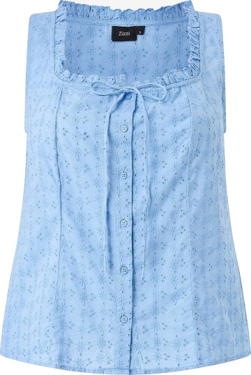 Zizzi   Bluse eLuna S/L   Blå