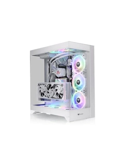 Thermaltake CTE E550 TG Midi Tower Kabinett med Herdet Glass - Hvit
