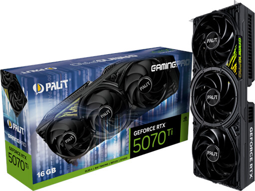 Palit GeForce RTX 5070 Ti GamingPro V1 16GB GDDR7 RAM Grafikkort Palit GeForce RTX 5070 Ti GamingPro V1 16GB GDDR7 RAM Grafikkort