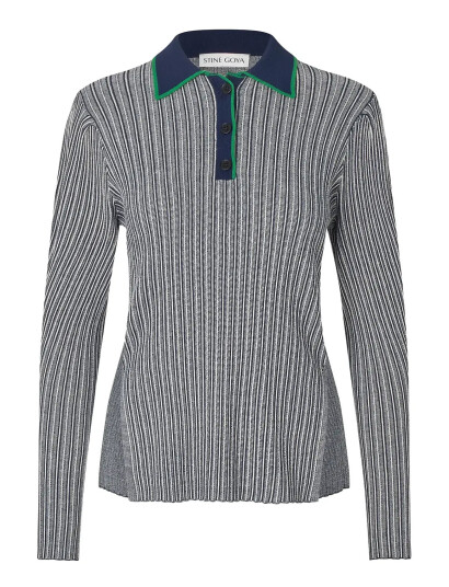 STINE GOYA 2356 Soft Rib, Long Sleeve Knit Pol - Grey - S