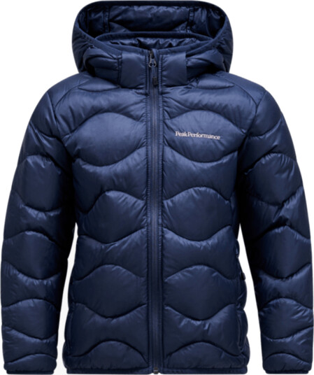 Peak Performance Junior Helium Down Hood Jacket Blå 120