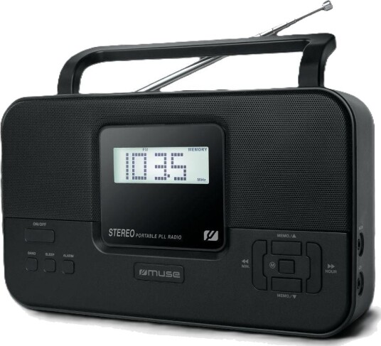 Muse M 087 MB PLL Bærbar Stereo Radio FM Svart Muse M 087 MB PLL Bærbar Stereo Radio FM Svart
