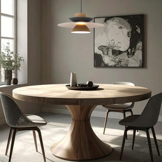 Vireli takpendel 50 cm 12W 2700 Kelvin Dimbar Brun / Grå