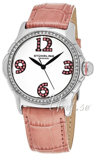 Stührling Original Dameklokke 592.03 Vogue Chic Hvit/Lær Ø38 mm