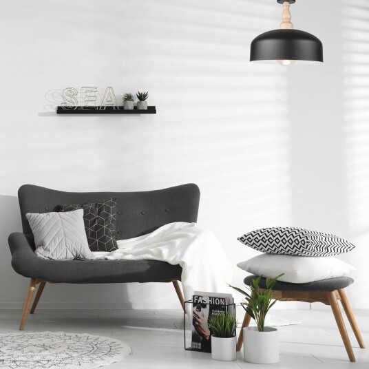 Envostar Gina taklampe metallskjerm svart Envostar Gina taklampe metallskjerm svart