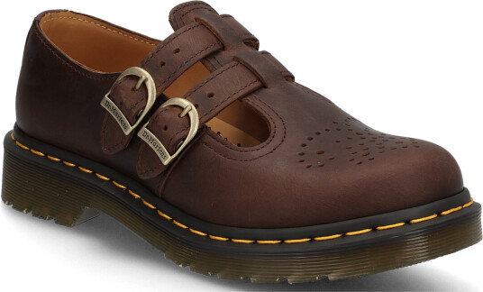 Dr. Martens 8065 Mary Jane Dark Brown Crazy Horse   Brown   41