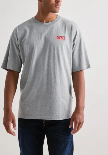Diesel T Boxt Bisk T Shirt T skjorte med trykk Grå