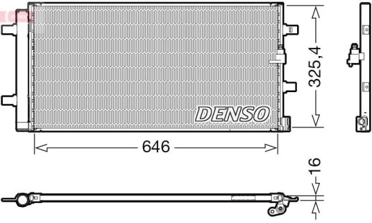 Kondensator DENSO DCN02041 Kondensator DENSO DCN02041