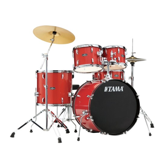 Tama St52h5c-Cds Stagestar 5-Del Kompl. Trommesett M. Cym, Candy Red Sparkle Tama St52h5c-Cds Stagestar 5-Del Kompl. Trommesett M. Cym, Candy Red Sparkle