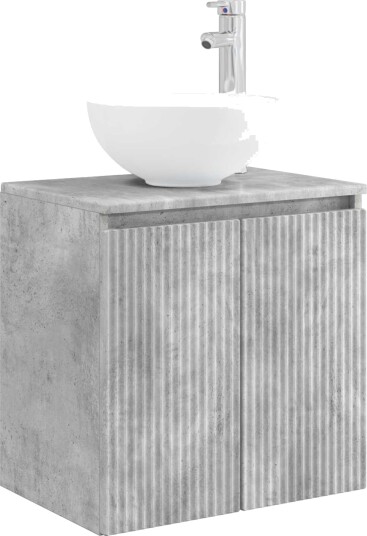  Vegghengt vaskeservant Betonggrå 49,5 x 41 x 64,5 cm