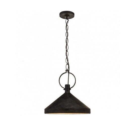 Limoges Large Pendant Natural Rust/Black Shade
