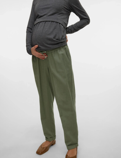 Mamalicious Mlpetra Wo String  Pant Green S