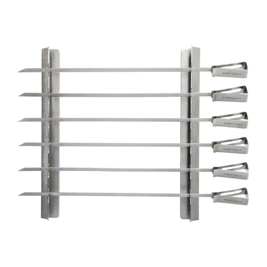 Markus Aujalay grillspyd 8-deler 16 x 37 cm Sølv 1626597-04-373 1720072-01-0