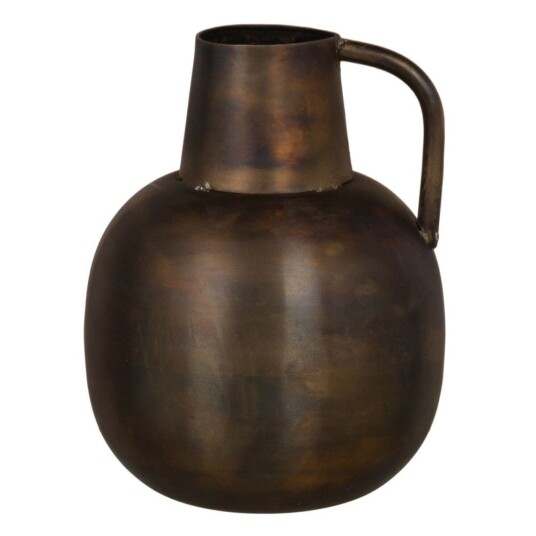 Bigbuy Home Vase Gyllen Metall 15 X 15 X 20 Cm