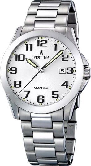 Festina Herreklokke F16376 7 Hvit/Stål Ø40 mm