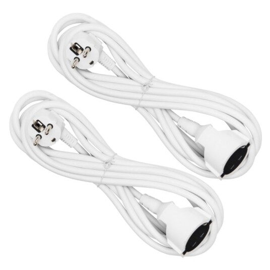 Luxorparts Jordet forlengelseskabel 5 m 2 pk.