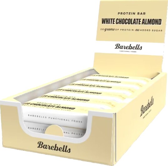 Barebells Protein Bar (12-Pack) Smak 55 g White Chocolate Almond Barebells Protein Bar (12-Pack) Smak 55 g White Chocolate Almond
