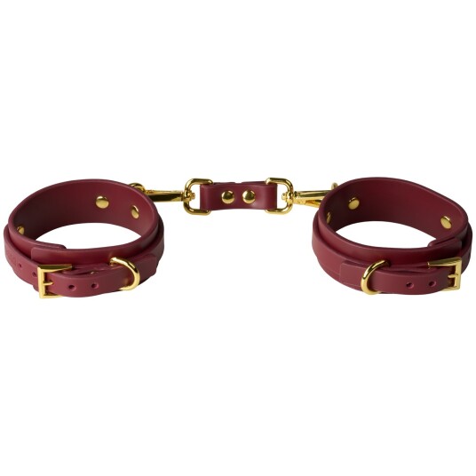 Taboom Bondage in Luxury Ankelmansjetter Red