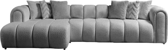 Varrel Sofa med divan 3 seter Grå
