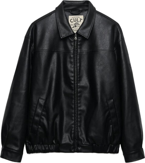 Superdry Collared Oversized Bomber BLACK 12