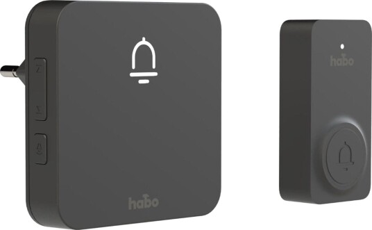 Habo Ringeklokke Trådløs Set Nordic Sort
