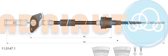 Clutchkabel ADRIAUTO 11.0147.1