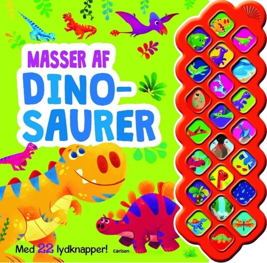 Dinosaurer Med 22 Lydknapper Bok - 12+ Måneder