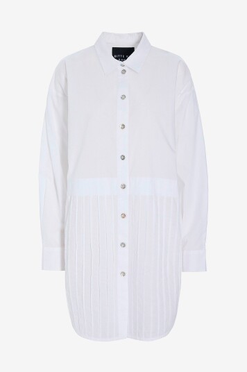 Bitte Kai Rand Lang skjorte Core Cotton Hvit