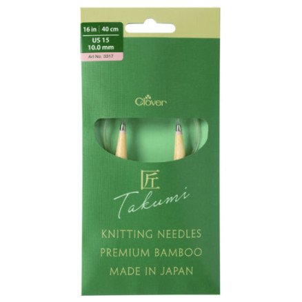 Clover Takumi Pro Rundpinne Bambus med kulelager 40cm 10,0mm
