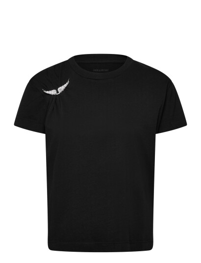 Zadig & Voltaire Suzan Hc Plisse Wings Black XS