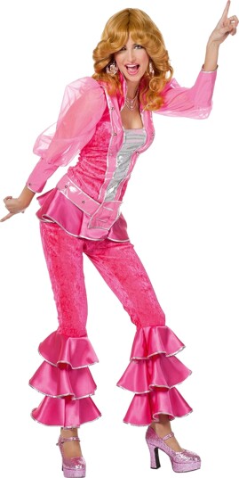 Wilbers & Wilbers Mama Mia Rosa Maskeraddräkt Medium-Large 004147-VA-042