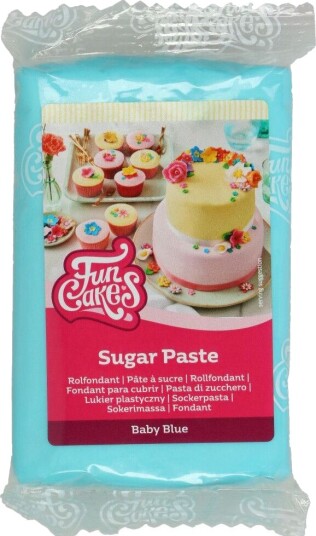 Babyblå Fondant Fra Funcakes 250g Babyblå Fondant Fra Funcakes 250g