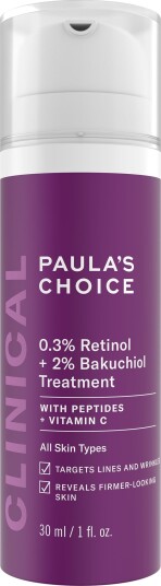 Clinical 0. 3% Retinol + 2% Bakuchiol Treatment 30 ml Clinical 0. 3% Retinol + 2% Bakuchiol Treatment 30 ml