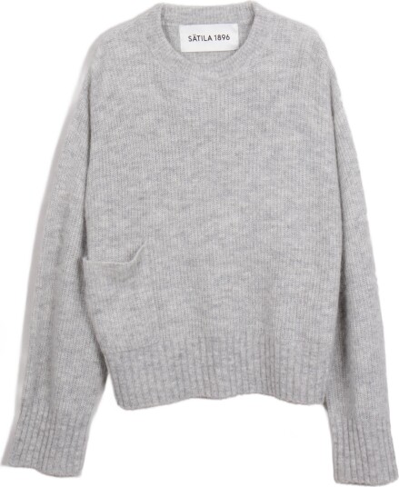 Sätila Women"s Sunset Sweater Light Grey Melange S
