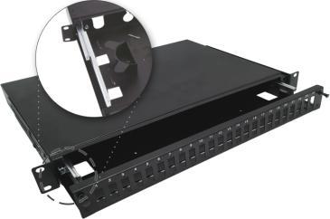 Alantec Teleskopisk Fiberoptisk Distribusjonsboks 24Xsc Dupleks 19" 1U Med Monteringstilbehør (Glands Bånd) Alantec - Alantec