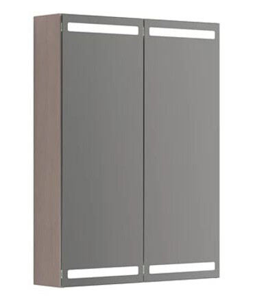 Dansani Calidris Parallel Speilskap 60cm 2 Dører / Grå eik