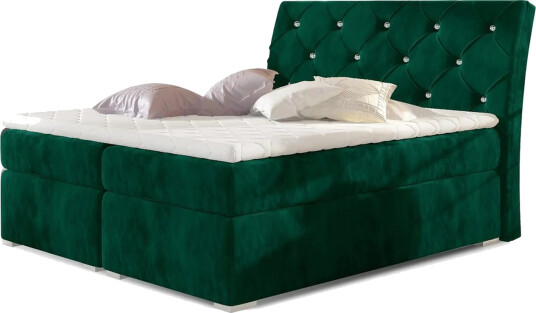 Box Spring Eltap Balvin 180x200 cm Kronos 19 Mørk grønn