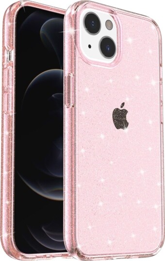 Trolsk Mobildeksel Glitter (iPhone 15) Rosa