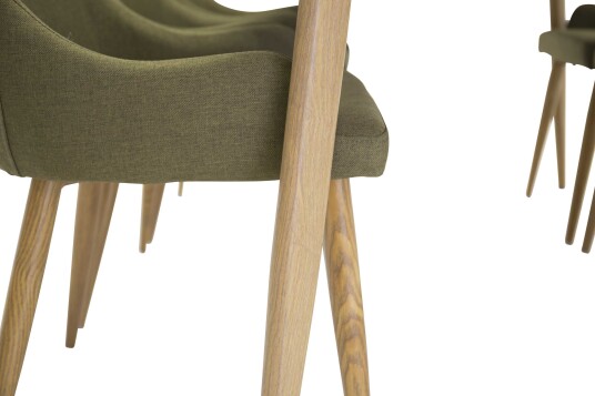 Venture Design Polar & Plaza spisegruppe Hvit/grønn 6 st stoler & bord 240 x 100 cm