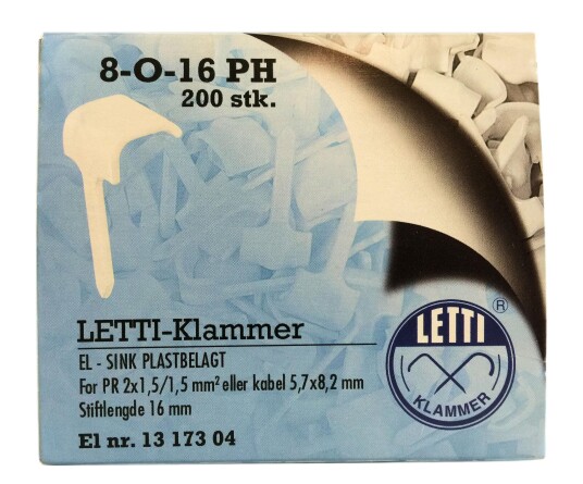 Letti Klammer 8-O-16PH - 200 stk Letti Klammer 8-O-16PH - 200 stk