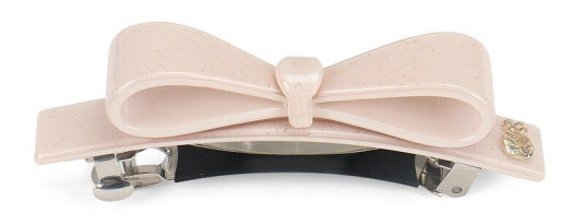 Ia Bon Bow Clip Sparkling Nude Pink