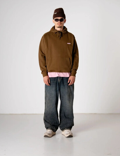 Woodbird Wbpacs Founded Hoodie - Brown - L Woodbird Wbpacs Founded Hoodie - Brown - L