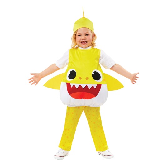 Amscan International Baby Shark Gul Barn Karnevalskostyme Small Amscan International Baby Shark Gul Barn Karnevalskostyme Small