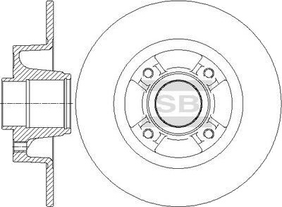Hi Q SD3064 Bremseskive
