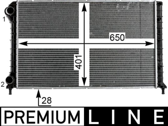 Radiator MAHLE ORIGINAL CR 1990 000P