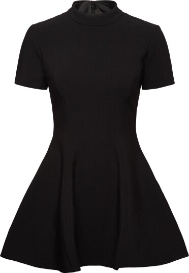 Bardot Zephyra Collar Mini Dress   BLACK   40