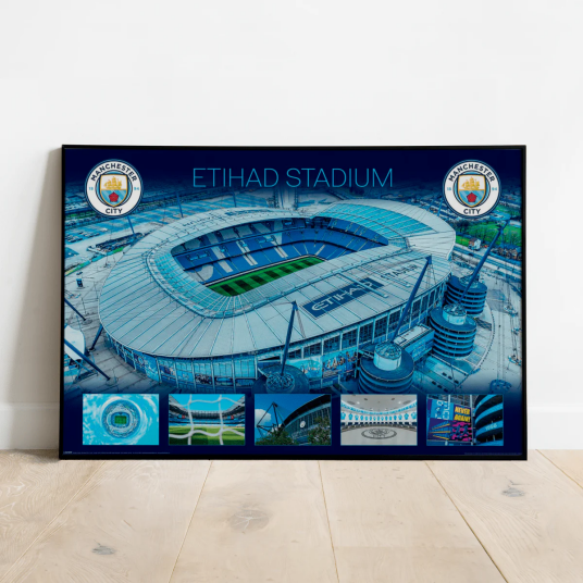 Manchester City Plakat Etihad 91,5 x 61 cm